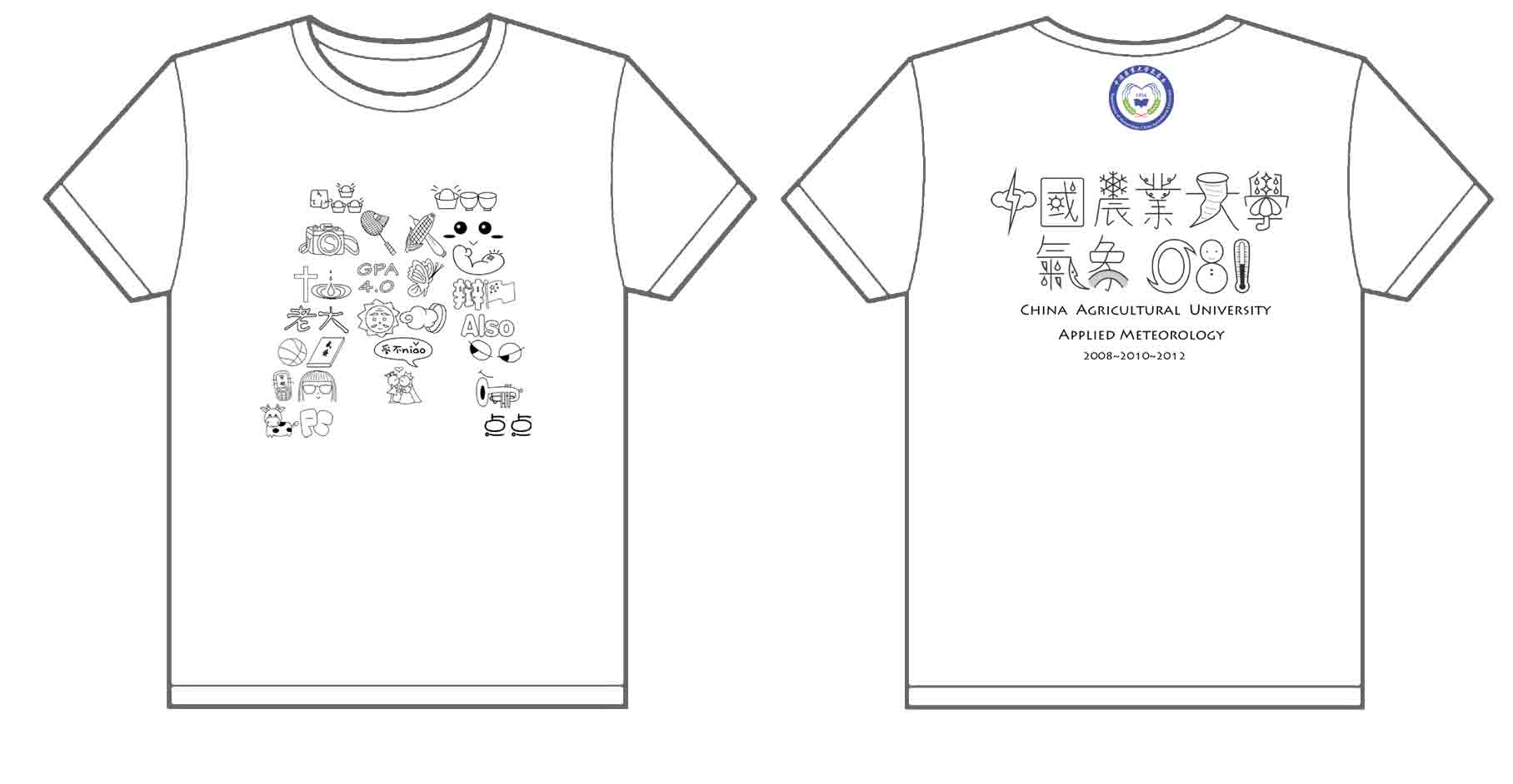 中国农业大学气象08班班服制作完毕