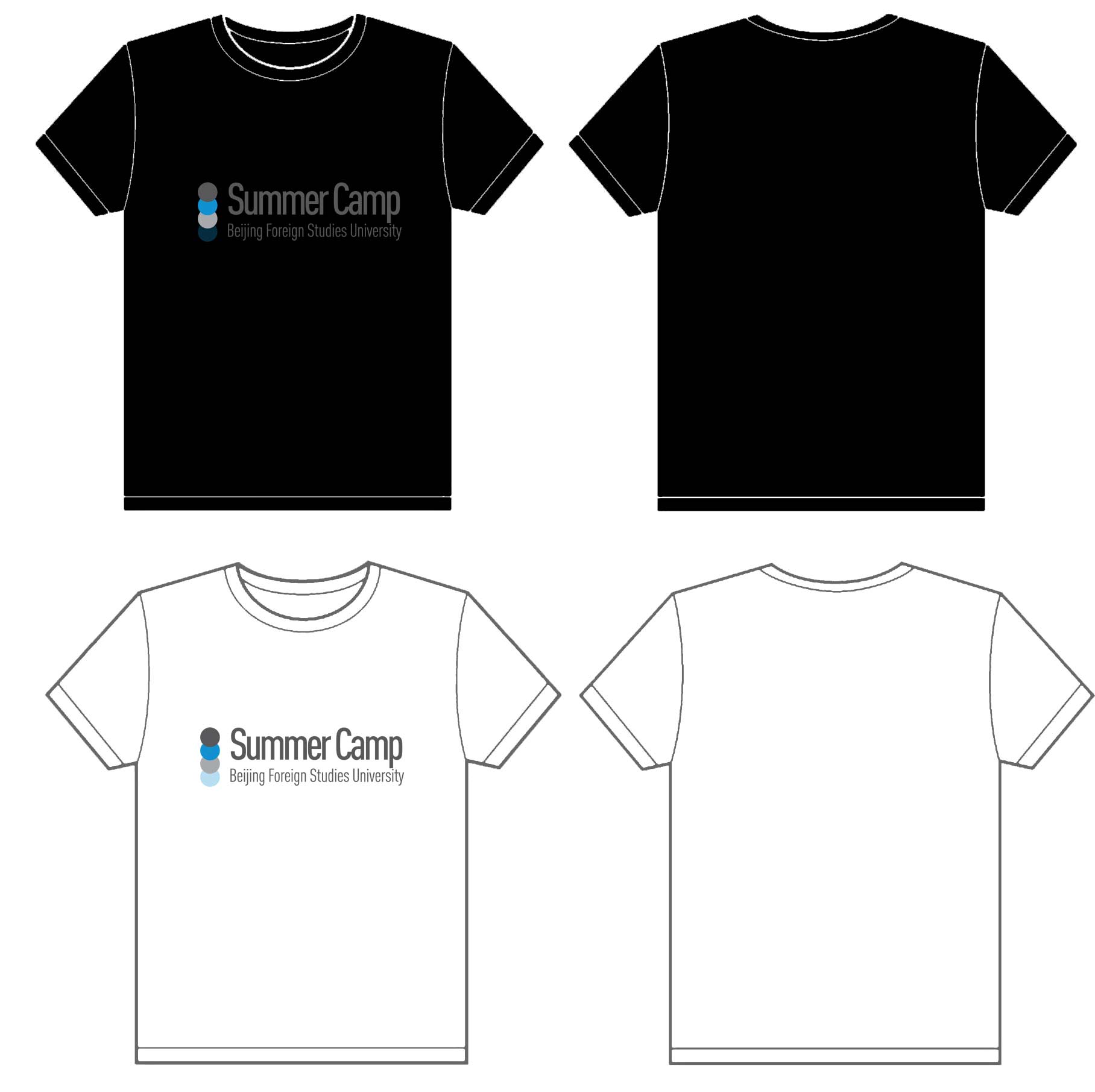 北京外国语大学 summer camp的文化衫已经做好了