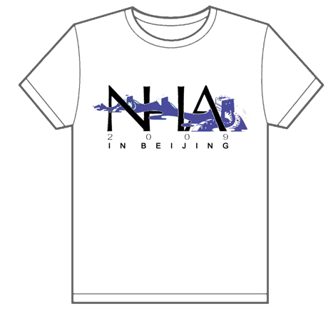 NHA 2009 in bei jing 的文化衫已经做好了