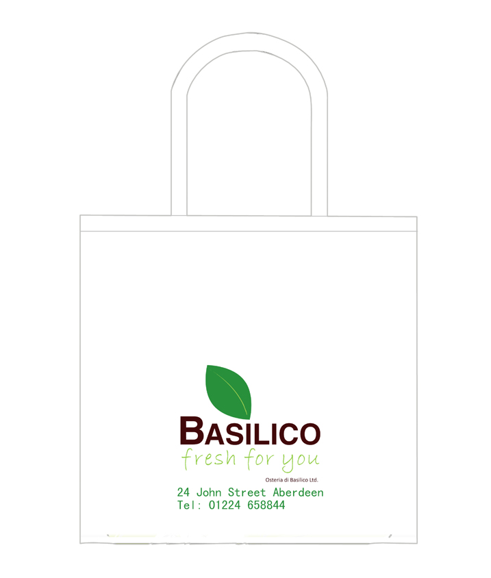 basilico环保袋的已经做完