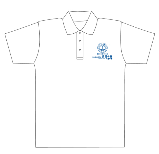 外国语实验学校卡登教育部的t-shirt已经做好了