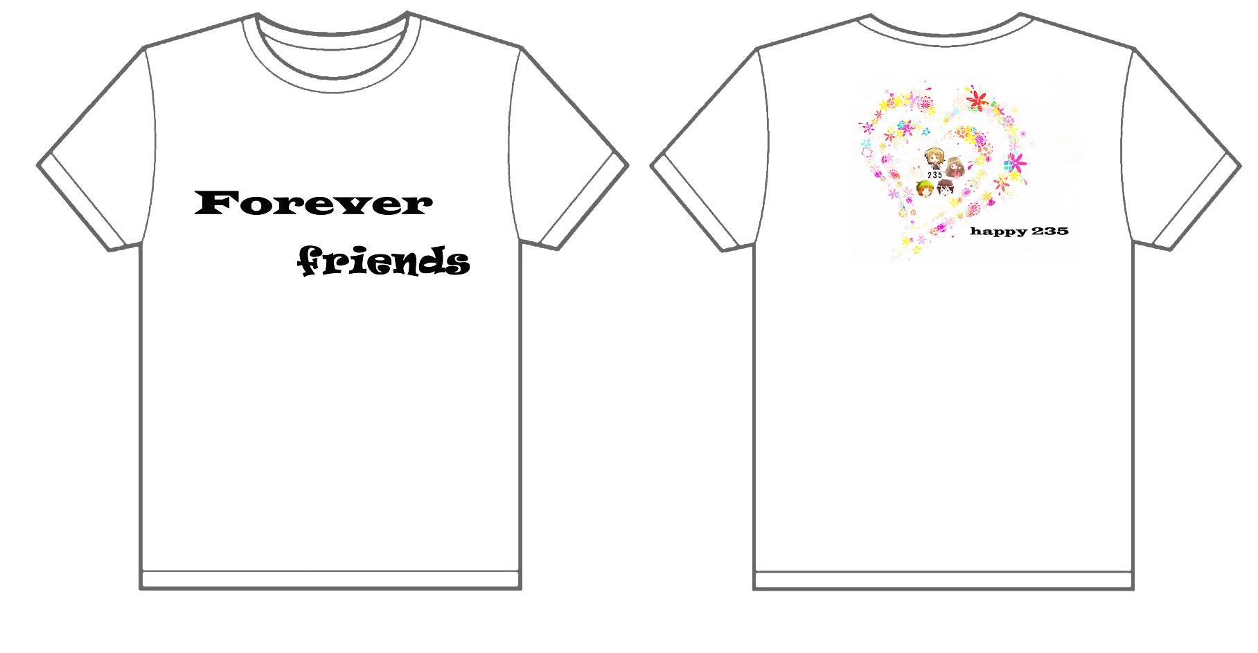 中央民族大学forever friends的文化衫已经做好了