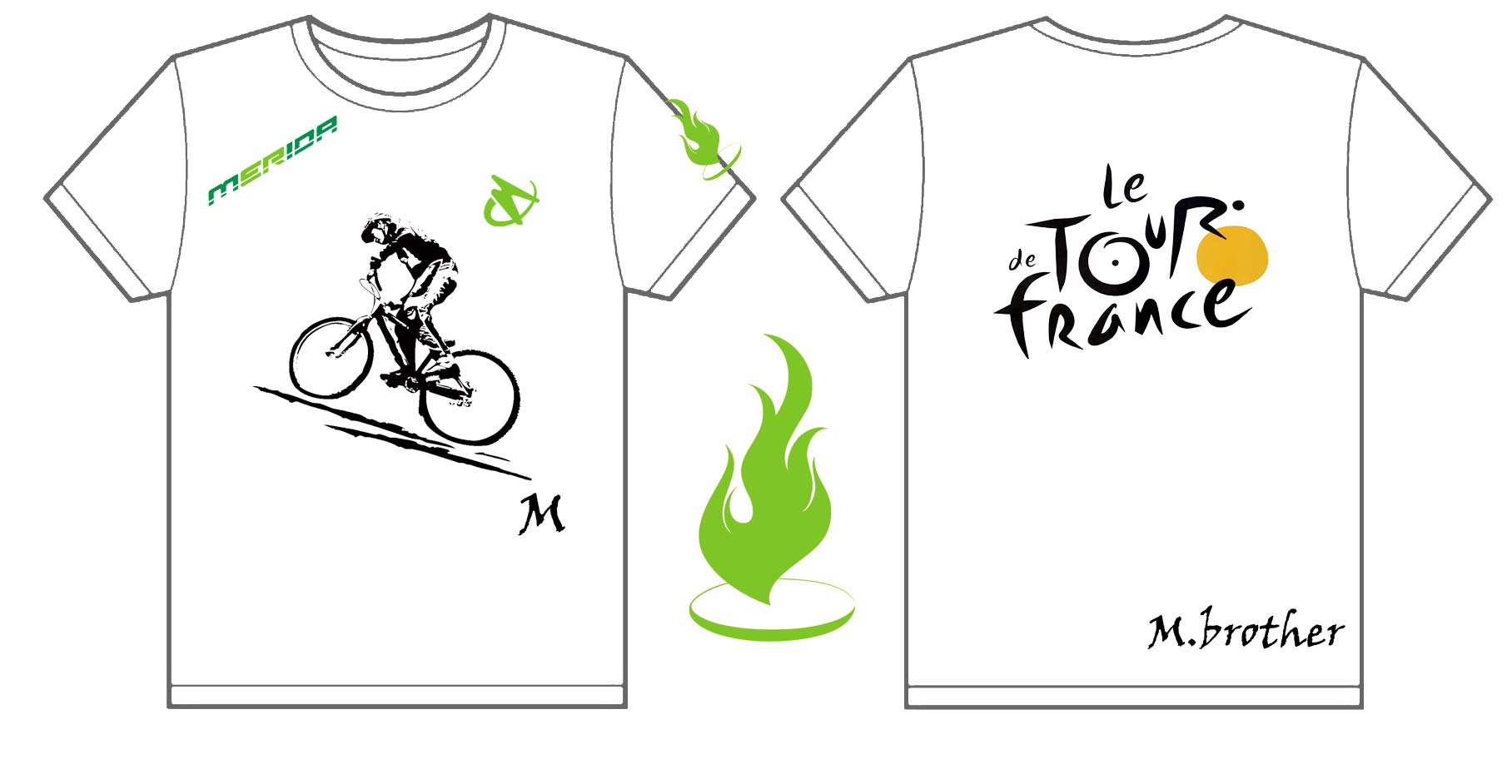 前进自行车俱乐部的文化衫已经制作完毕