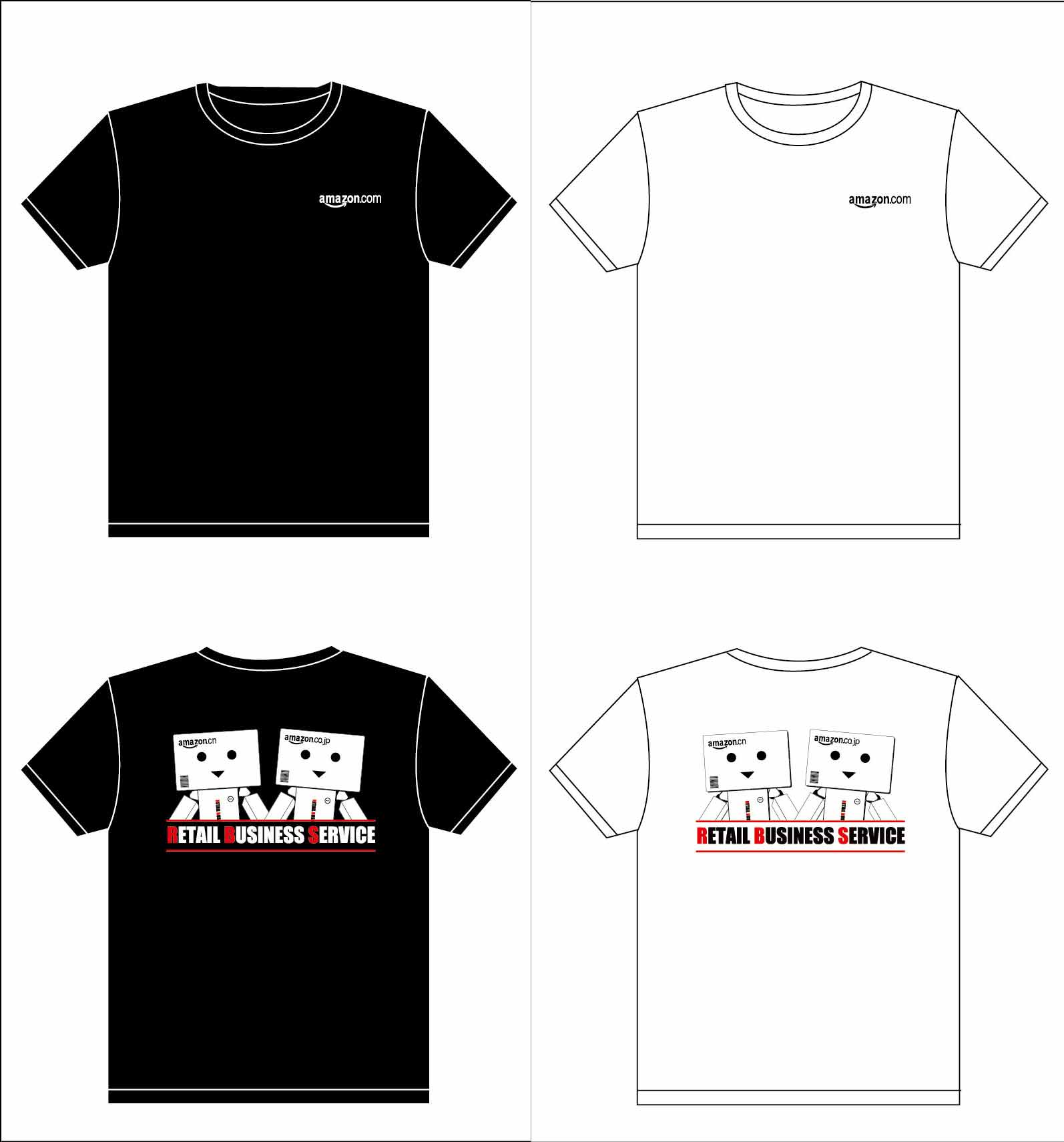 amazon的文化衫已经制作完毕