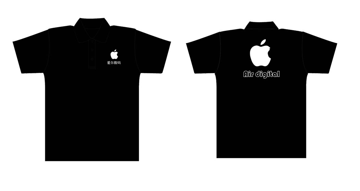 苹果--文化衫效果图